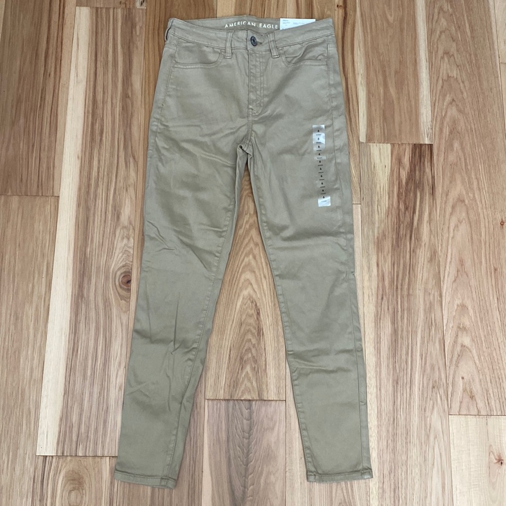 American Eagle Hi-Rise Jegging Khakis